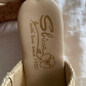 Sbicca cork wedge platform heel size 8
